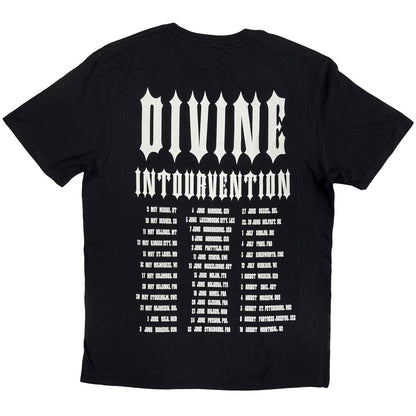 SLAYER - DIVINE INTERVENTION 2014 DATES - T-Shirt Black (Back Print)