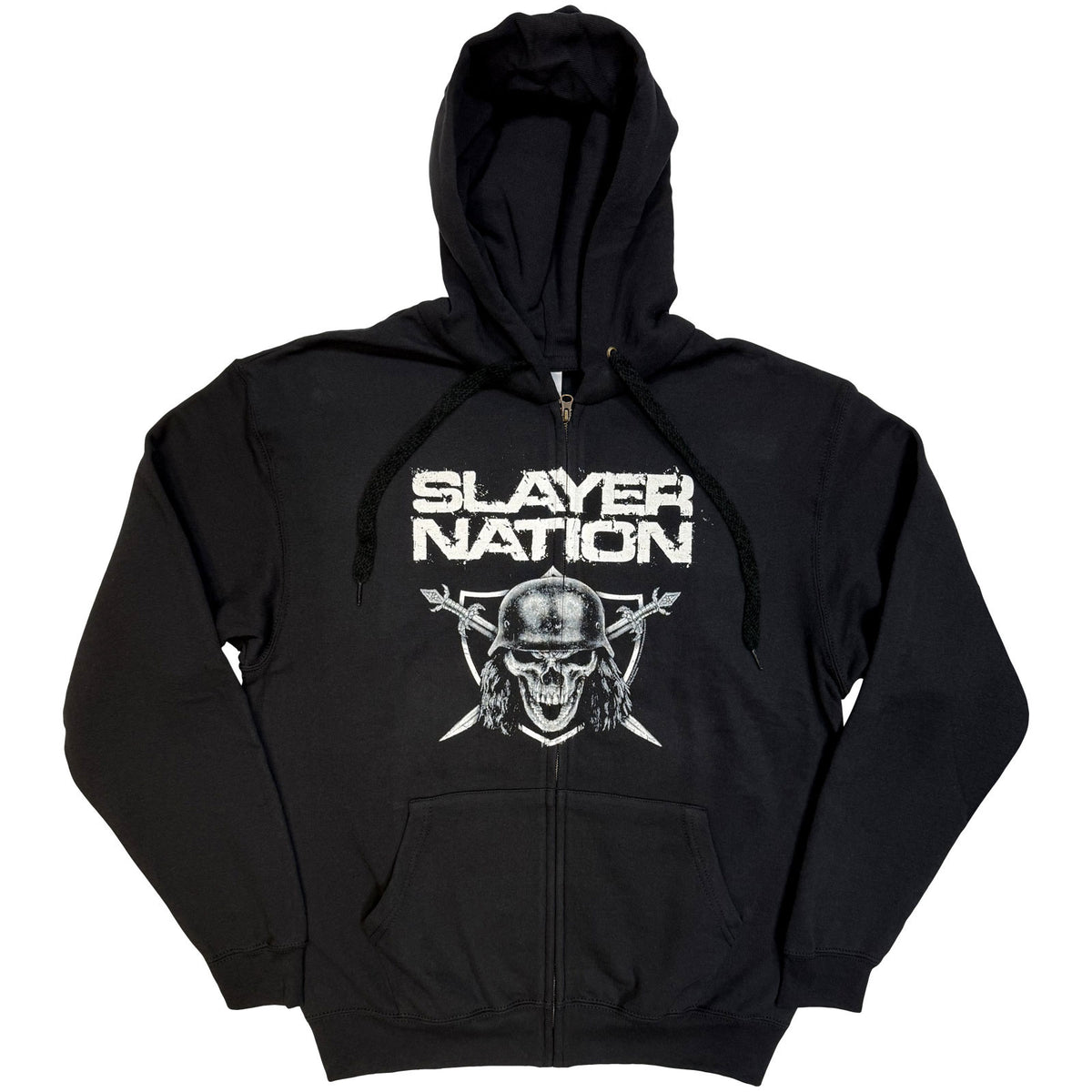SLAYER - NATION - Zipped Hoodie Black