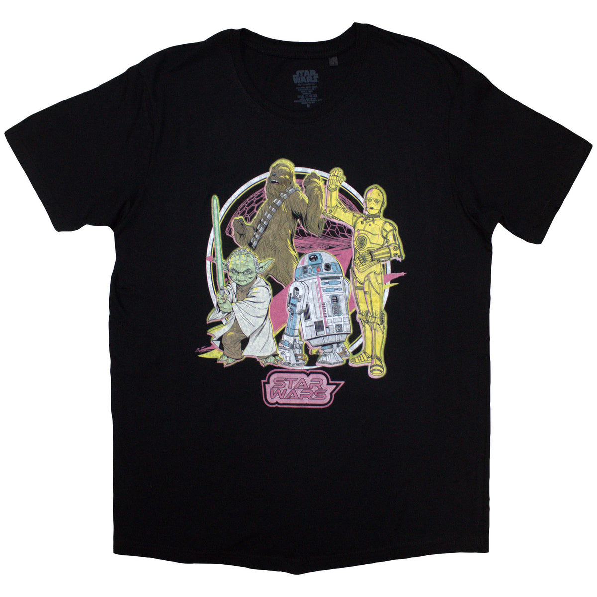 STAR WARS - HEROES NEON - T-Shirt Black
