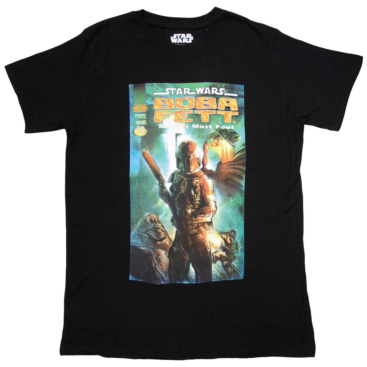 STAR WARS - BOBA FETT COMIC COVER - T-Shirt Black