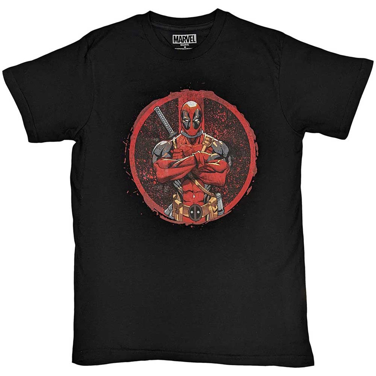 MARVEL COMICS - DEADPOOL ARMS CROSSED - T-Shirt Black