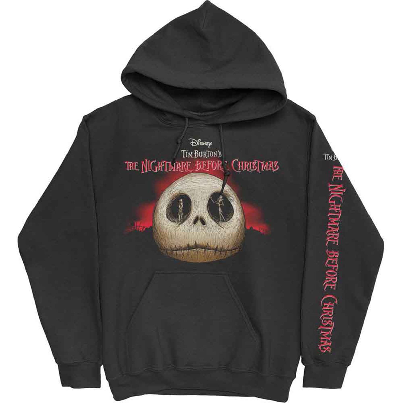 NIGHTMARE BEFORE CHRISTMAS, THE - JACK SKULL EYES - Pullover Hoodie Black