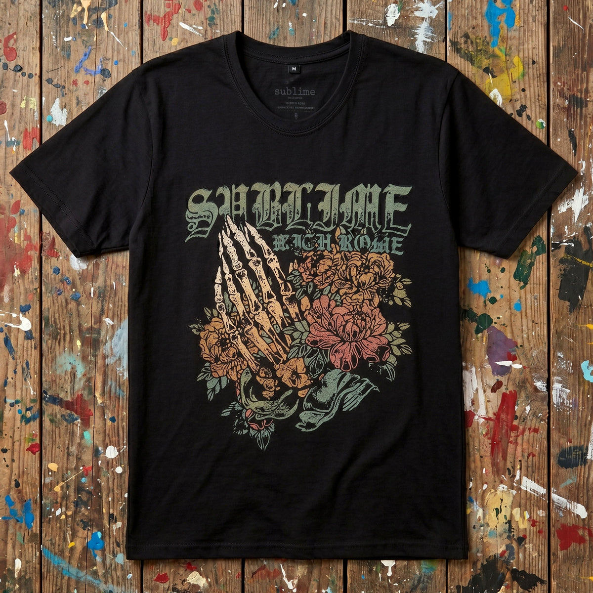 SUBLIME - PRAYING HANDS - Carbon T-Shirt Black