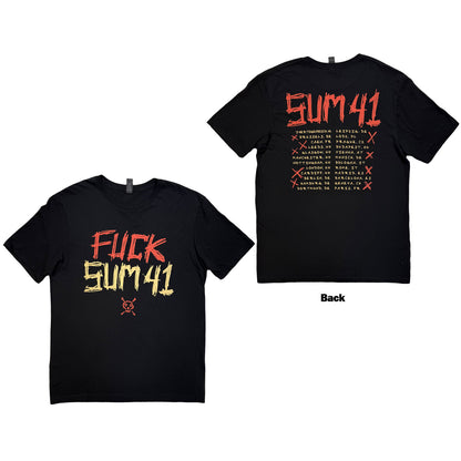 SUM 41 - TOUR '24 PT.2 FUCK - T-Shirt Black