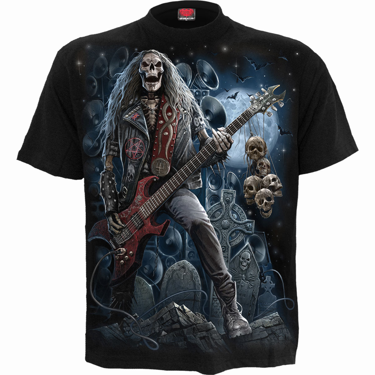 GRIM ROCKER - Maglietta nera