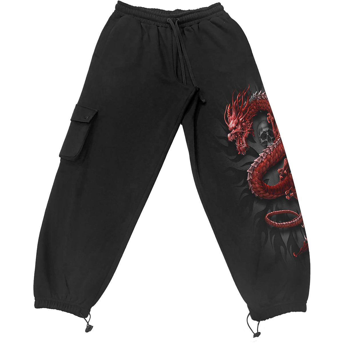 ORIENTAL DRAGON - Pantaloni cargo casual