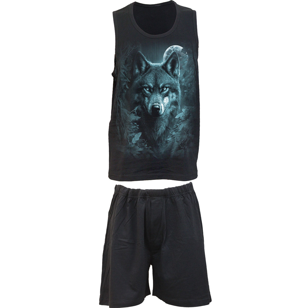 CELTIC WOLF - Set di pigiama gotico da 4 pezzi per uomo