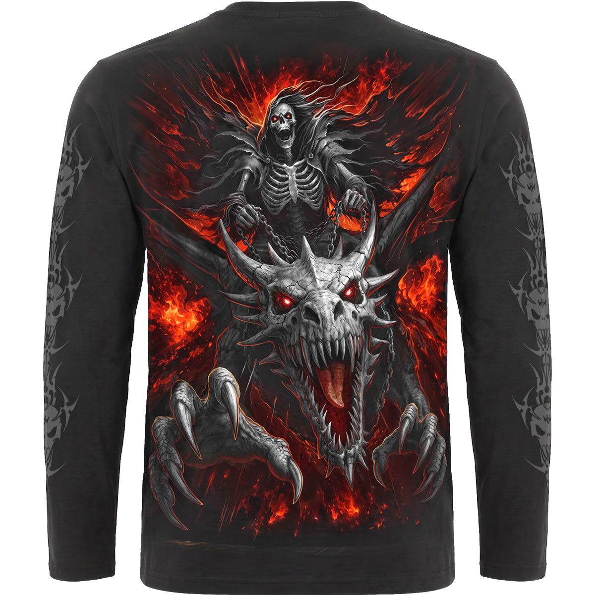 DRAGON REAPER - Maglietta a maniche lunghe nera