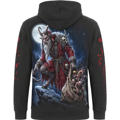 KRAMPUS NIGHT - Felpa con cappuccio nera