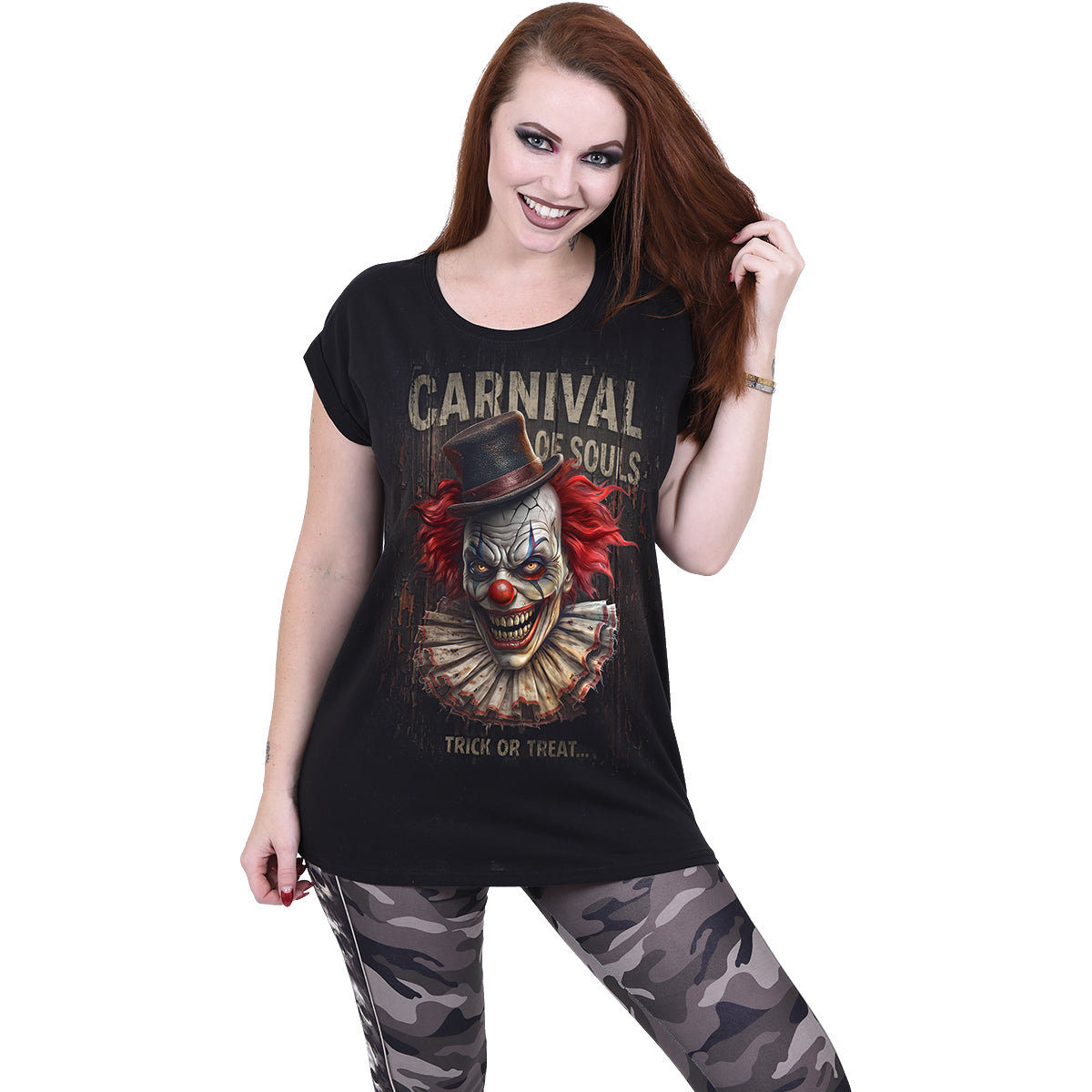 CARNIVAL OF SOULS - Turnup Sleeve Loosefit Tee