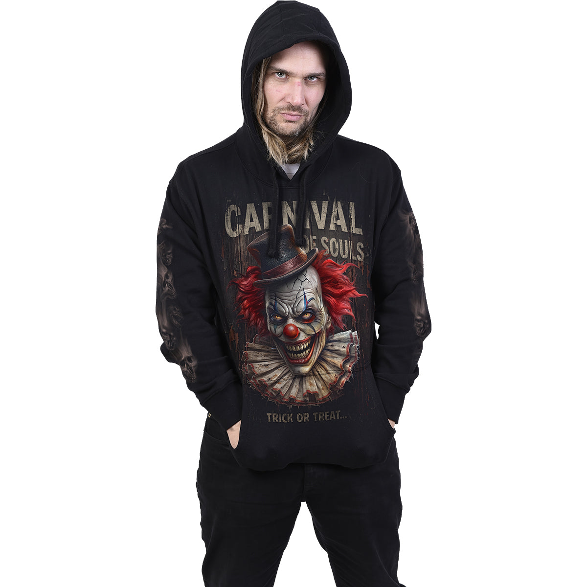 CARNIVAL OF SOULS - Felpa con cappuccio nera