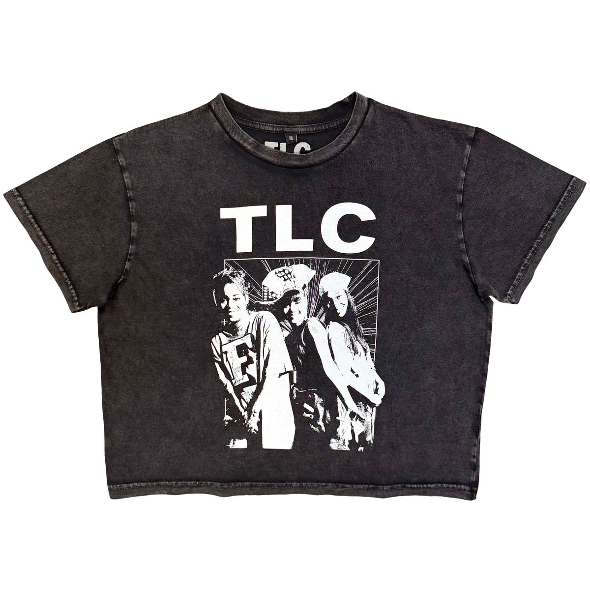 TLC - MONO GROUP PHOTO - Ladies Crop Top Grey