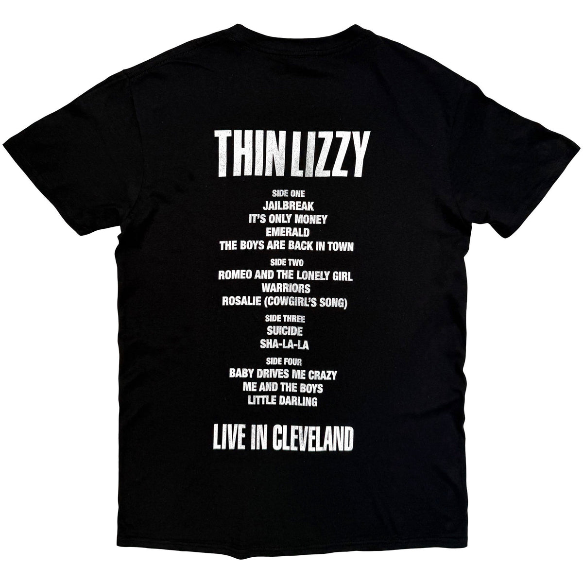 THIN LIZZY - JAILBREAK FLYER CLEVELAND '76 - T-Shirt Black