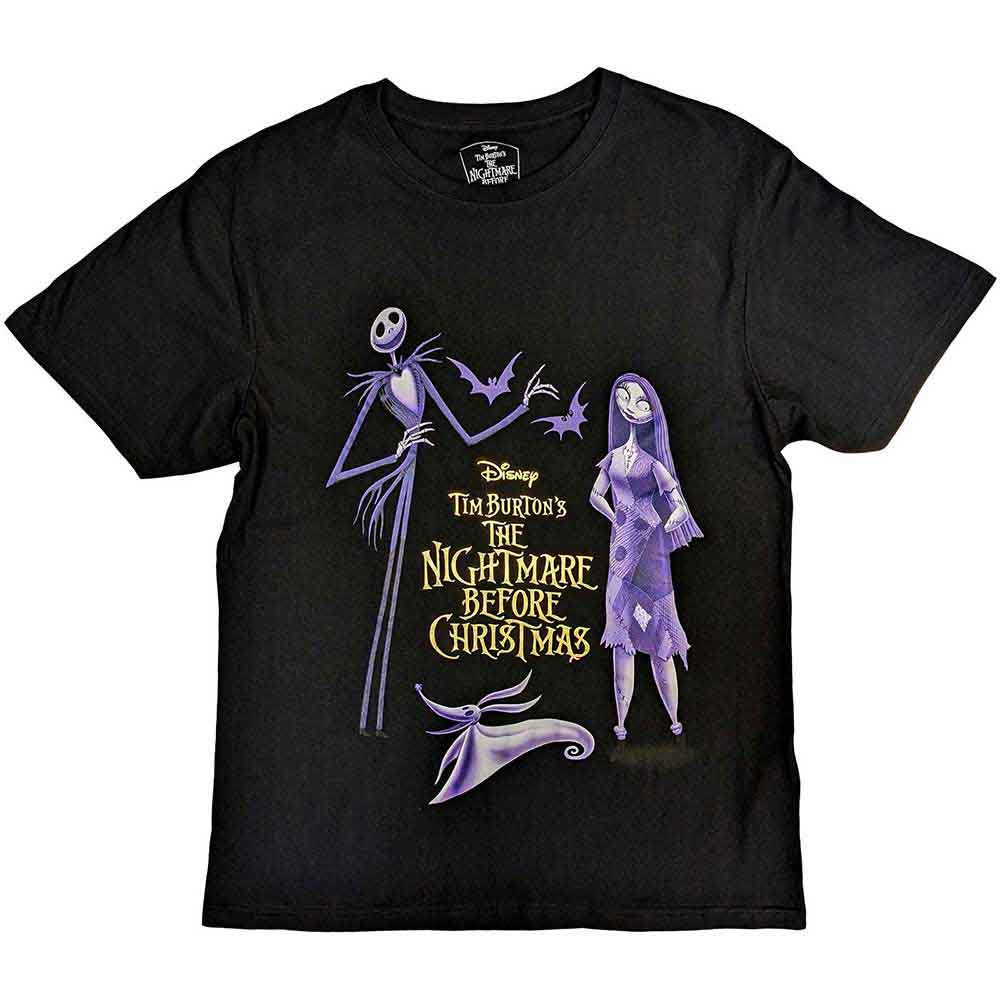 THE NIGHTMARE BEFORE CHRISTMAS - PURPLE CHARACTERS - T-Shirt Black