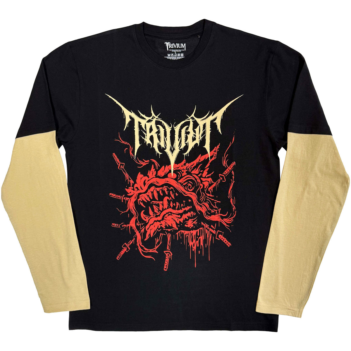 TRIVIUM - RED DEMON - Layered Long Sleeve T-Shirt Multicolour