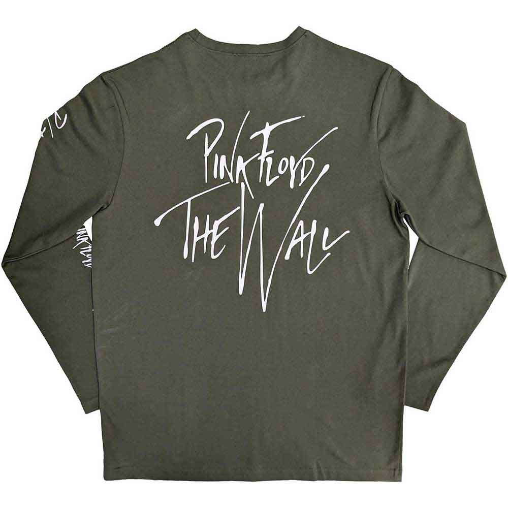 PINK FLOYD - THE WALL HAMMERS LOGO - Long Sleeve T-Shirt Green