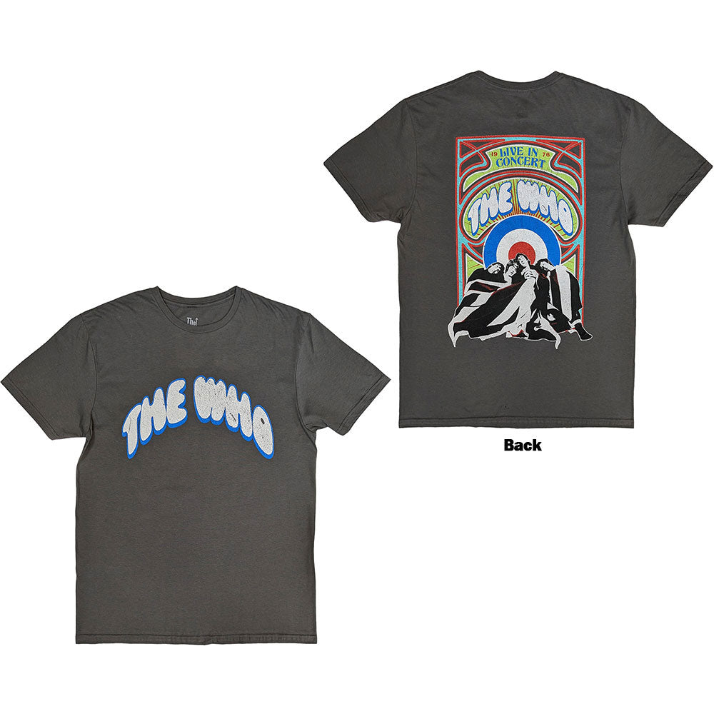 THE WHO - FLAG CARTOON - T-Shirt Grey