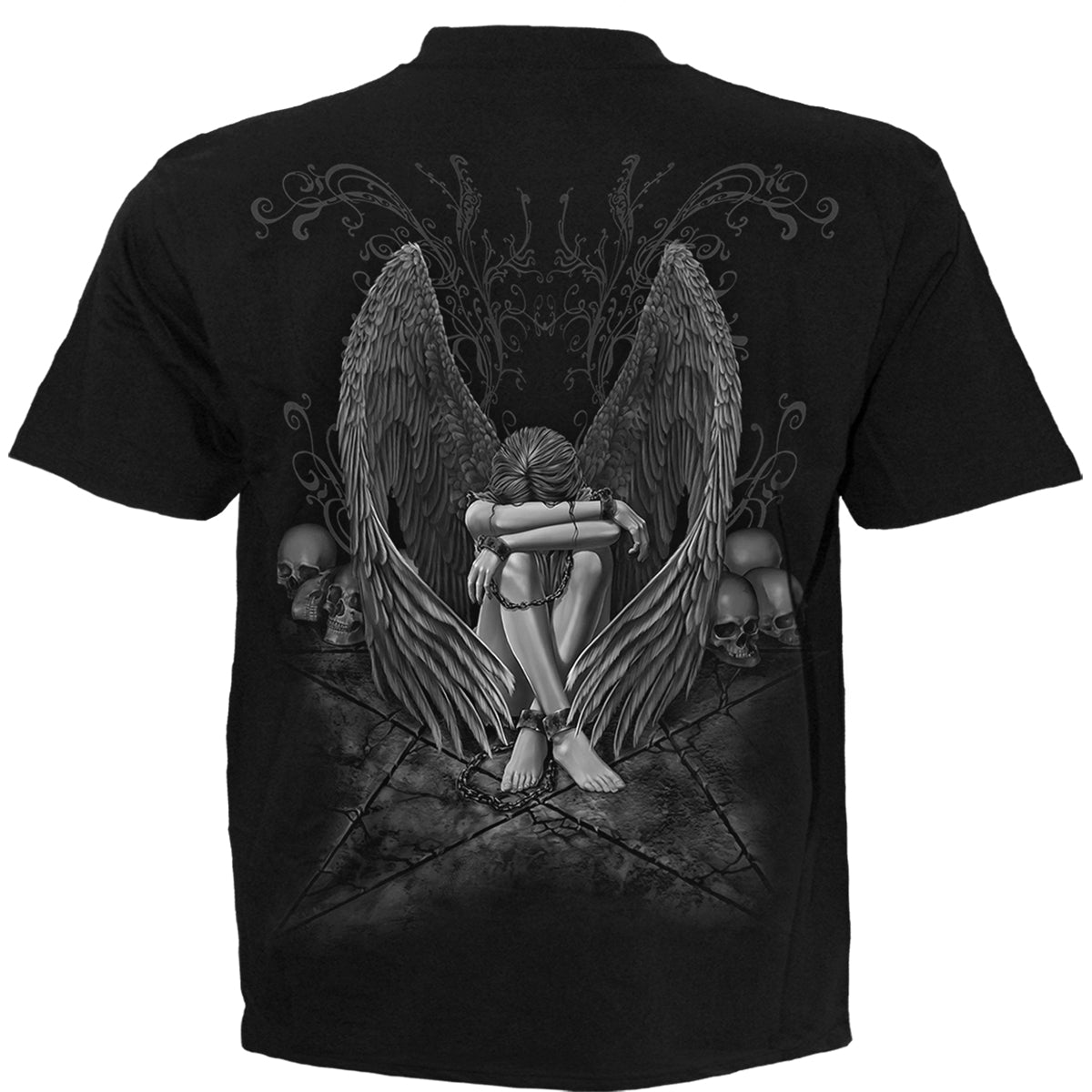 ENSLAVED ANGEL - Maglietta nera