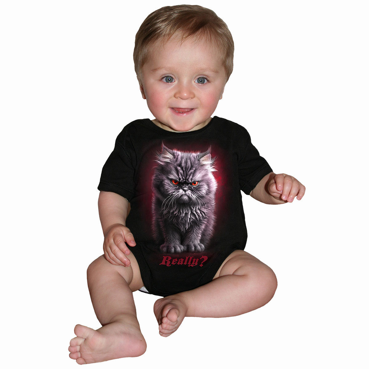 ANGER MANAGEMENT - Baby Sleepsuit Black