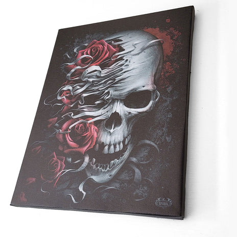 SKULLS N' ROSES - Poster su tela 25x19cm