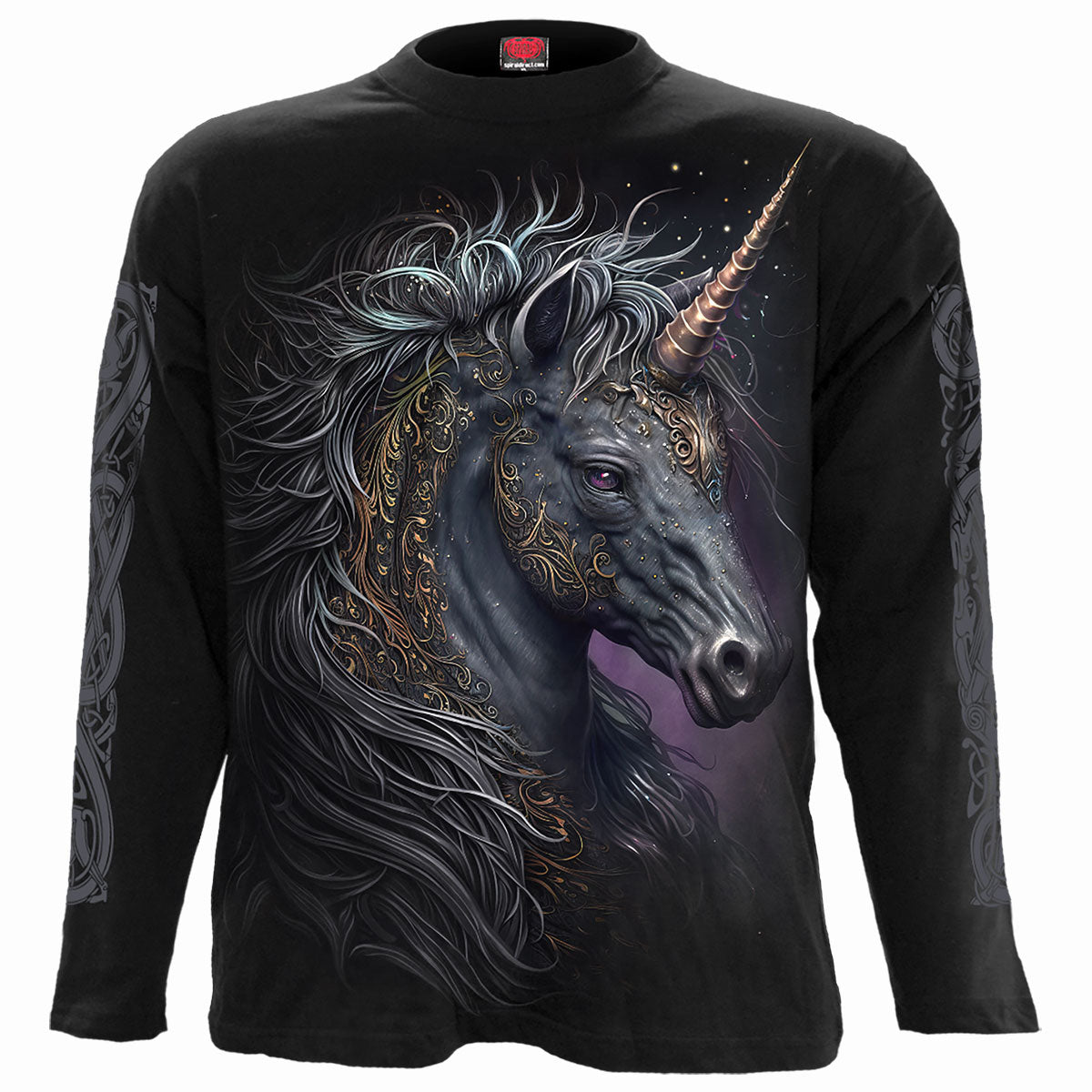 CELTIC UNICORN - Longsleeve T-Shirt Black