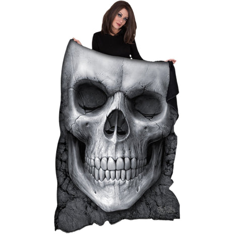 SOLEMN SKULL - Coperta in pile