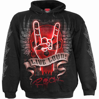 LIVE LOUD - Hoody Black - Spiral USA