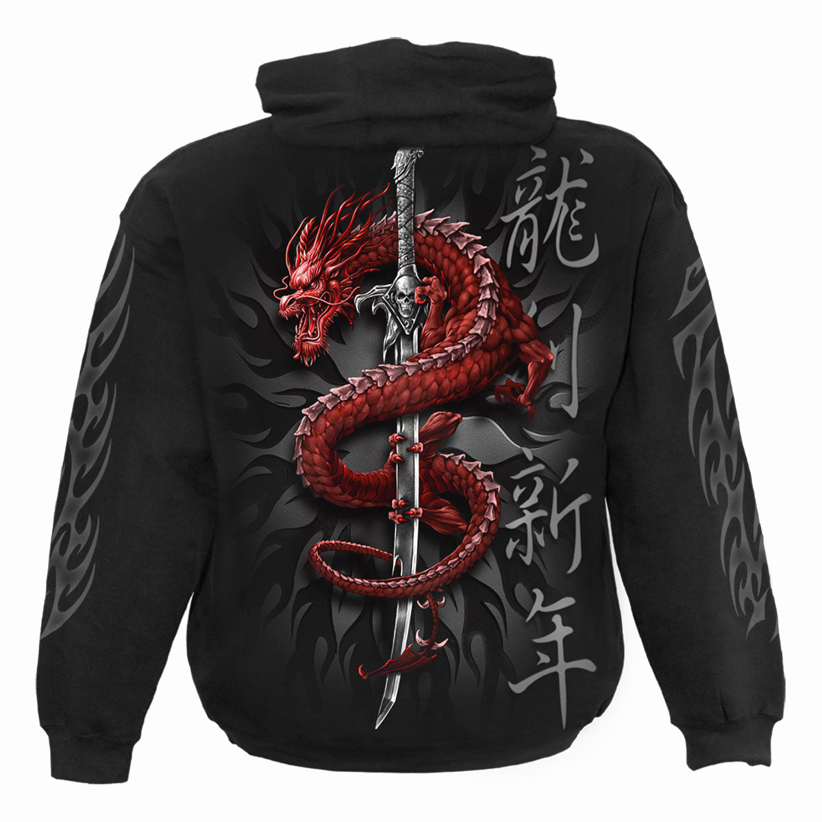 ORIENTAL DRAGON  - Hoody Black